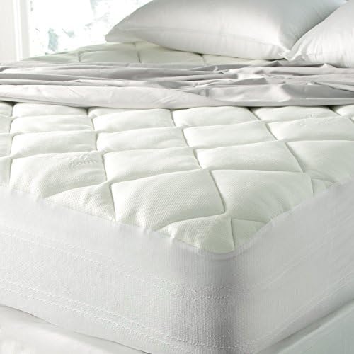 Spa Luxury Cool Touch Bamboo Plush Top Mattress Pad - Queen 60" x 80"