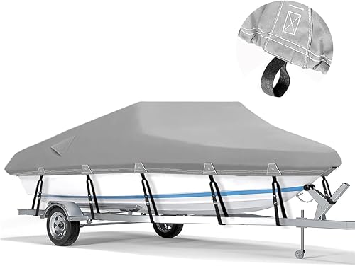 Cubierta impermeable 600D resistente para lancha, protección para todo tipo de clima, para lanchas bajas, lanchas de triple casco en V, lancha de