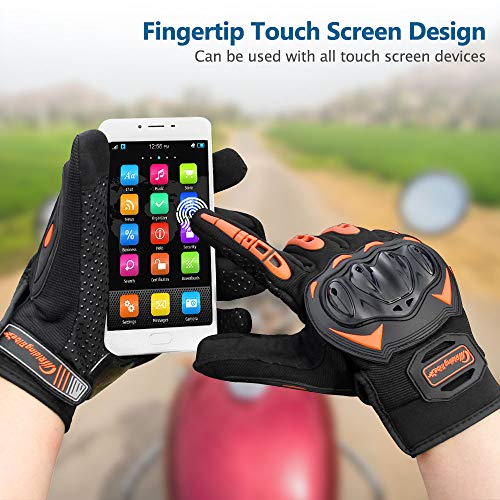 Bike Cycling Gloves- MOSFiATA Neutral Full-Finger Touch Screen Motorcycle Gloves for BMX ATV Mountain Bikes Road Racing Bicycles Rock Climbing Cross-Country Motorcycles etc. - Thumbnail 6