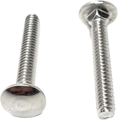 10-24x1-1/4 Carriage Bolts Stainless Steel 18-8 (25 Pieces)