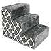 Best Pet Supplies Dog Stairs & Steps - Foam Steps for Small Dogs & Cats, Non-Slip Indoor Balanced Pet Step Support, Dog Ramp, No Assembly, Foldable Stair, 3-Step