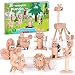 Tacobear 8PCS Giochi Legno Fai Da Te Creativo 3D Puzzle Legno Bambina Animali Giochi Educativi Montessori Kit Creativo Bambina Giocattoli Legno Regalo Bambina Ragazzi Ragazze 6 7 8 9 10 11 12 Anni