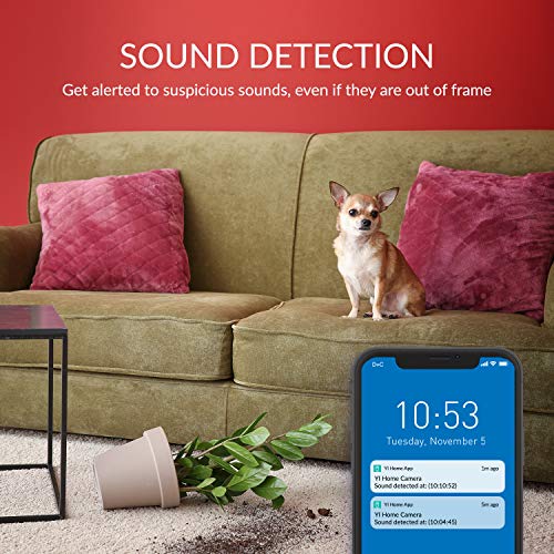 KAMI Security Camera with Face Detection by YI Technology, 1080p Wifi Home Camera Indoor, Human and Sound detection, Motion Alerts, Night vision, Cloud storage, support micro SD card, Works with Alexa - Image 4