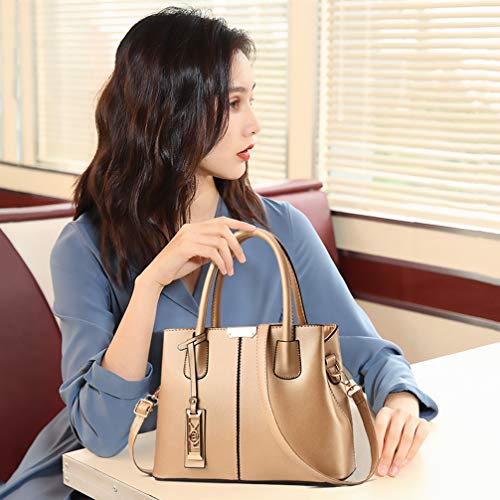 COCIFER Women Top Handle Satchel Handbags Shoulder Bag Tote Purse Messenger Bags - Thumbnail 4