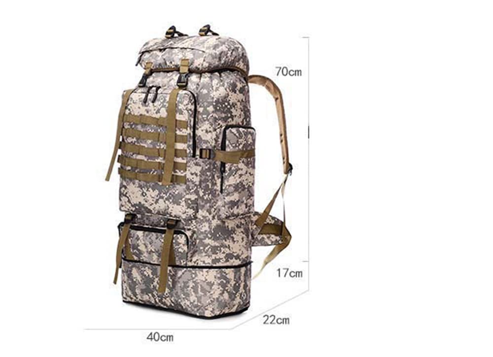 Duży plecak outdoorowy 100 l, wojskowy plecak taktyczny, męski, wodoszczelny, duża pojemność, plecak wojskowy, plecak na kemping, podróże, wędrówki, polowania, wspinaczka górska