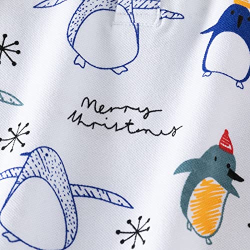 Boys Kids Pique Polo Shirt Short Sleeve Penguin Graphic Tee Button Up Lapel Collar Toddler Summer Golf Tennis Tops2