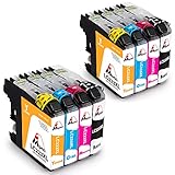 Mipelo Ersatz für Brother LC223 LC-223 Druckerpatronen Kompatibel mit Brother MFC-J5320DW MFC-J5620DW MFC-J5720DW MFC-J4420DW MFC-J4620DW DCP-J4120DW DCP-J562DW MFC-J480DW, 2Schwarz/2Blau/2Rot/2Gelb