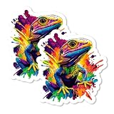 Lizard Magnet 4 Inch 2-Pack Reptile Buddy – Strong Vinyl Decorative Animal Magnets for Fridge Locker Kitchen Office – Cute Fun Aesthetic Cool Durable & Long-Lasting Souvenir ID44999