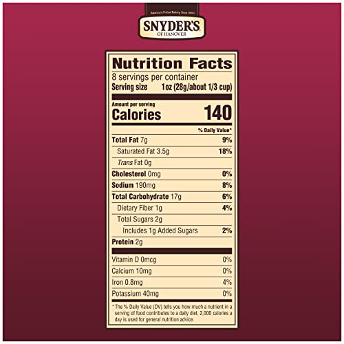 Snyder's of Hanover Pretzel Pieces, Honey Mustard and Onion, 8 oz (Pack of 6)