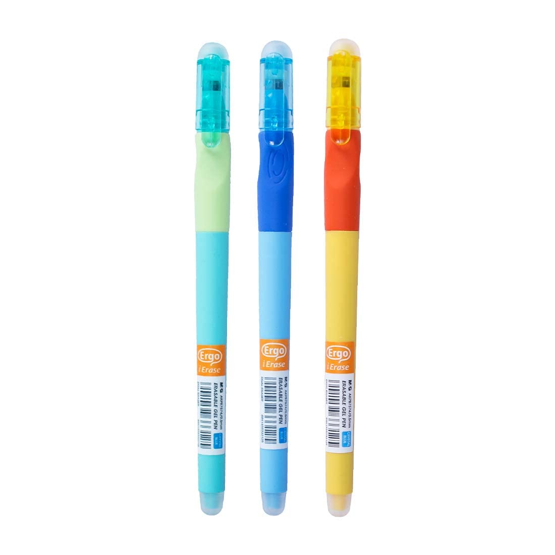 M&G iErase Ergo Erasable Gel Pen Multicolor, Pack Of 3 0.5mm Tip