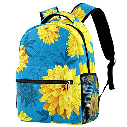 Sac à dos décontracté avec boule dorée grand format pour voyage et loisirs