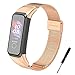 MIJOBS Métal Bracelet pour Bracelet Honor Band 5i, Huawei Band 4 Bracelet de Rechange en Acier Inoxydable Bracelet Fitness Tracker Bracelet Compatible avec Huawei Band 4/Honor Band 5i