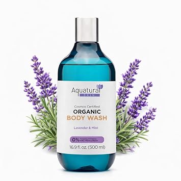 Body Wash for Women & Men, Body Moisturizer, Unisex Natural Body Care, Paraben Free, Sulfate Free Shower Gel, Gentle, Soft & Nourished, Lavender Mint Scent 16.9 Fl Oz