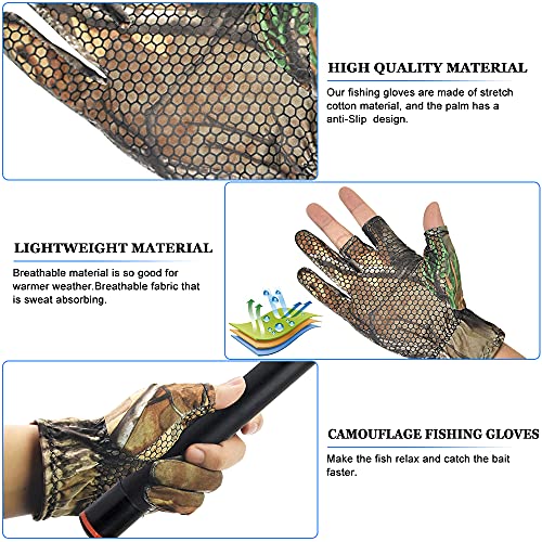 Jagdhandschuhe Decareta – Anglerhandschuhe mit Anti-Rutsch-Funktion