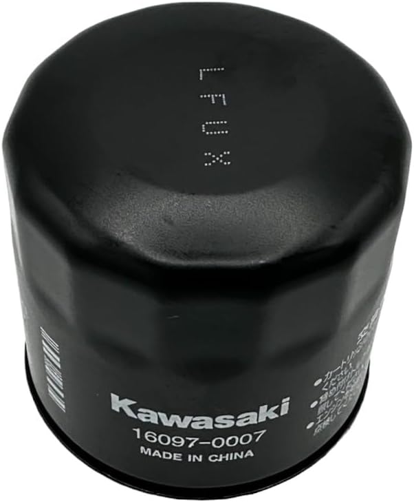 CYCLEMAX Two Pack Compatible with Kawasaki Oil Filter 16097-0007 Contains Two Filters and a Funnel