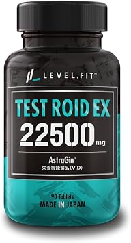 LEVEL.FIT Doctor Recommended Testroid EX Testofen Fenugreek Astragin Nutritional Functional Food Vitamin D Made in Japan 90 Tablets Approximately 30 Servings