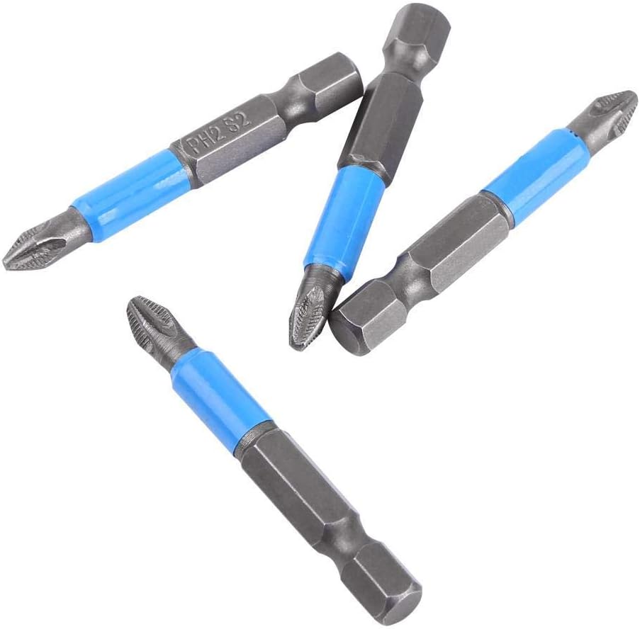 Electric Screwdriver Bits Set 10Pcs 50mm Hex Magnetic Anti-Slip Steel Drill Bits
