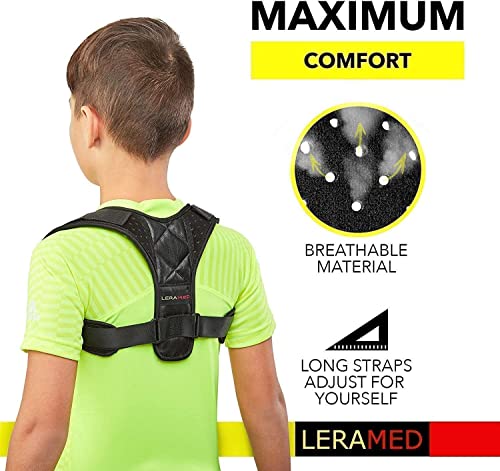 Leramed [New 2023] Posture Corrector For Men And Women - Adjustable Upper Back Brace For Clavicle Support And Providing Pain Relief From Neck, Back And Shoulder #TOP3