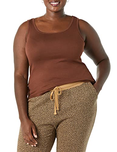 Amazon Essentials Women's Plus Size Tank Top, Multipacks