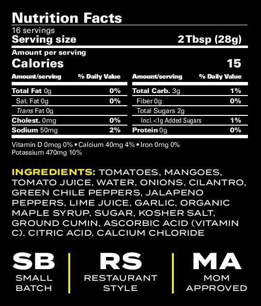 Salsa Suave de Mango Jalapeño Sixth Day Snacks - 16 oz miniatura 3