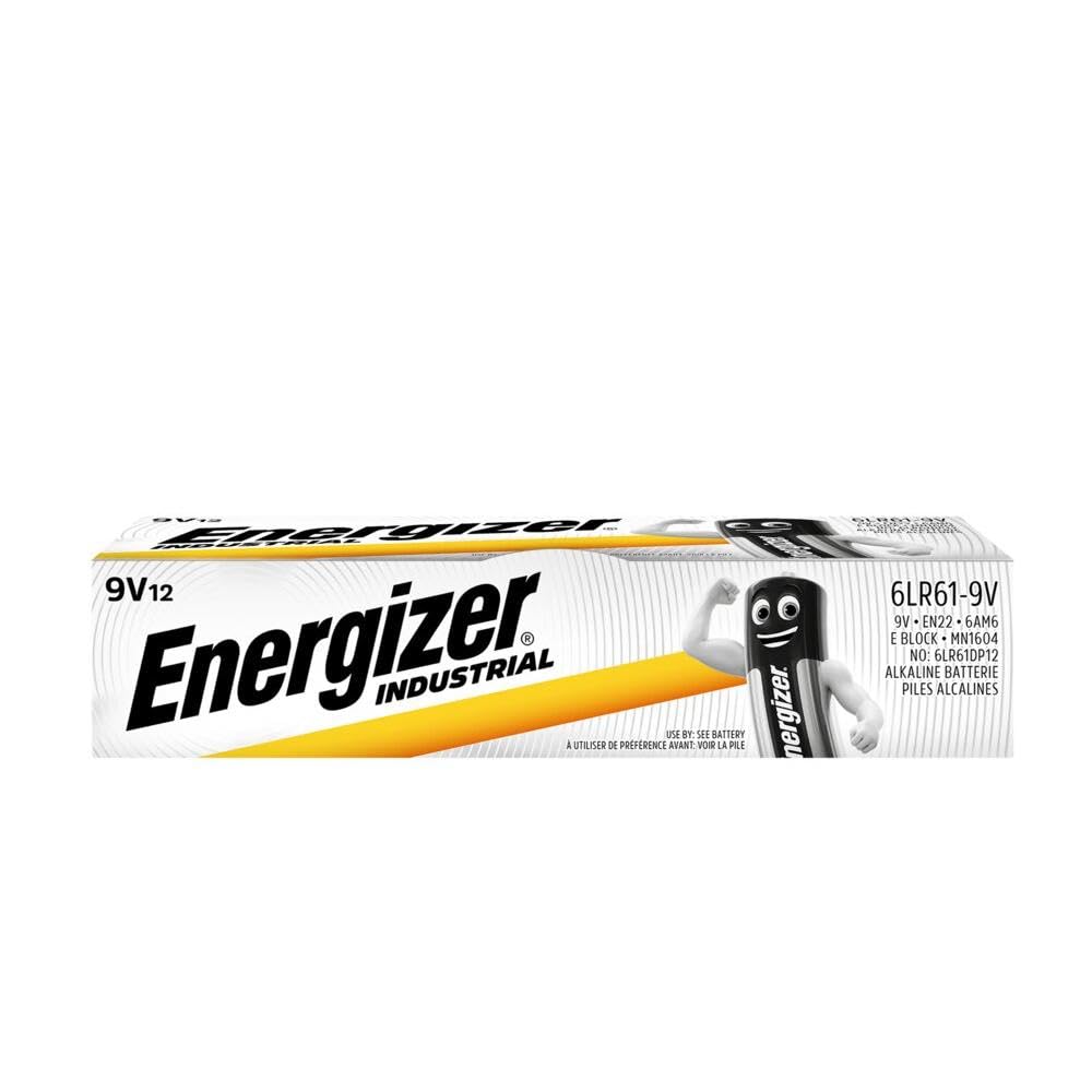 Energizer 9V Industrial Batteries Pack Of 12 ENGIND9V