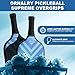 Ornalry Pickleball Paddle Grip Tape 6 PCS: Black Pickleball Grip for Pickleball Racket, Handle Grip Tape & Small Grip, Moisture Wicking Surface, Durable