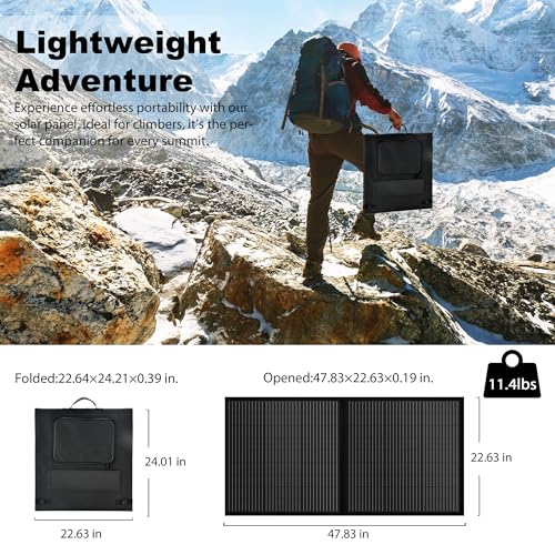 Sunsul 100W FOLDABLE SOLAR PANELSS Portable 100 Watt 12V Foldable Solar Panel thumb #1