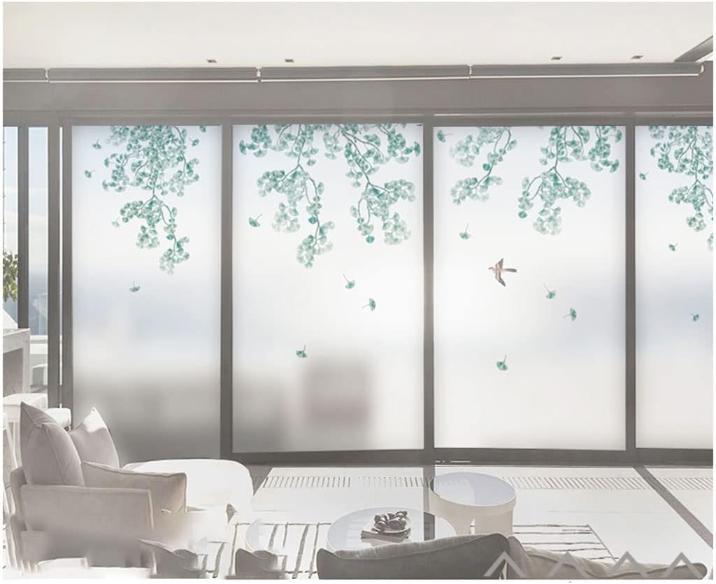 Window Clings Window Privacy Film Plant Decorative Window Film Window Stickers Privacy Glass Film Glass Anti-Ultraviolet Window Stickers Privacy Window Film(B,60 * 100 cm)