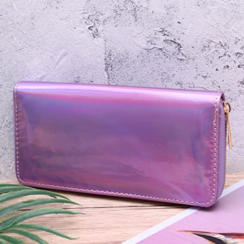SOIMISS Sequins Wallet Women Long Purse Female Clutch Bag Women Wallets Sparking Purse Zipper Phone Pocket Carteras Coin Purse, Size 1, Violet2