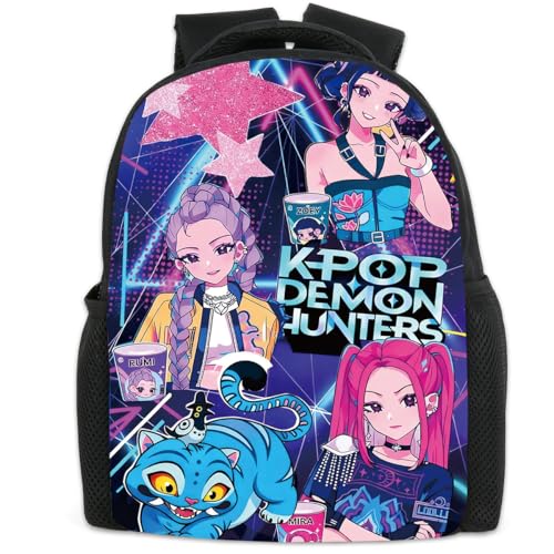 UBBY Demon Hunters Sac à dos d'écolier pour enfant...