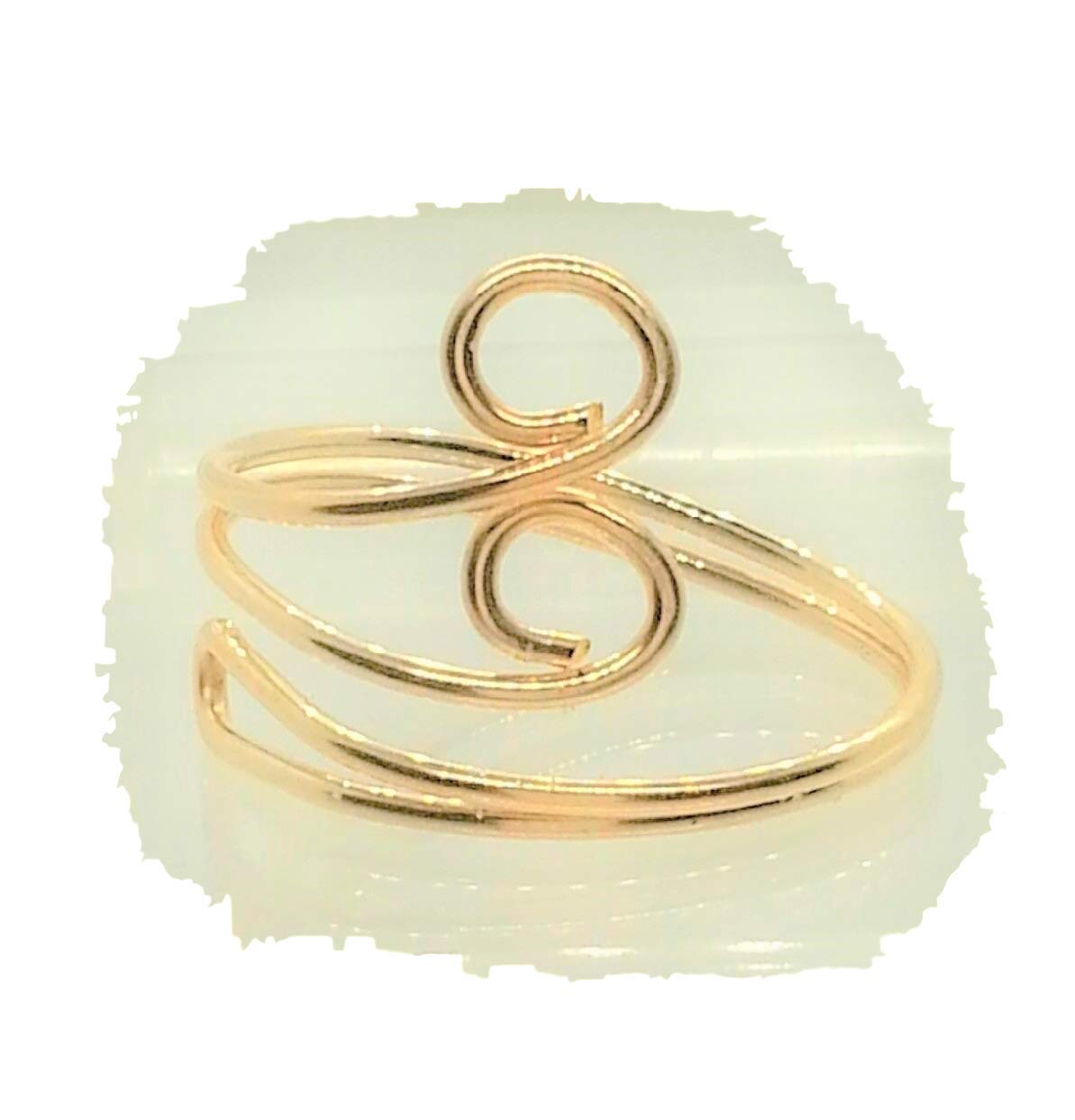 Toe Ring Swirl - Adjustable 14 Kt Gold Filled