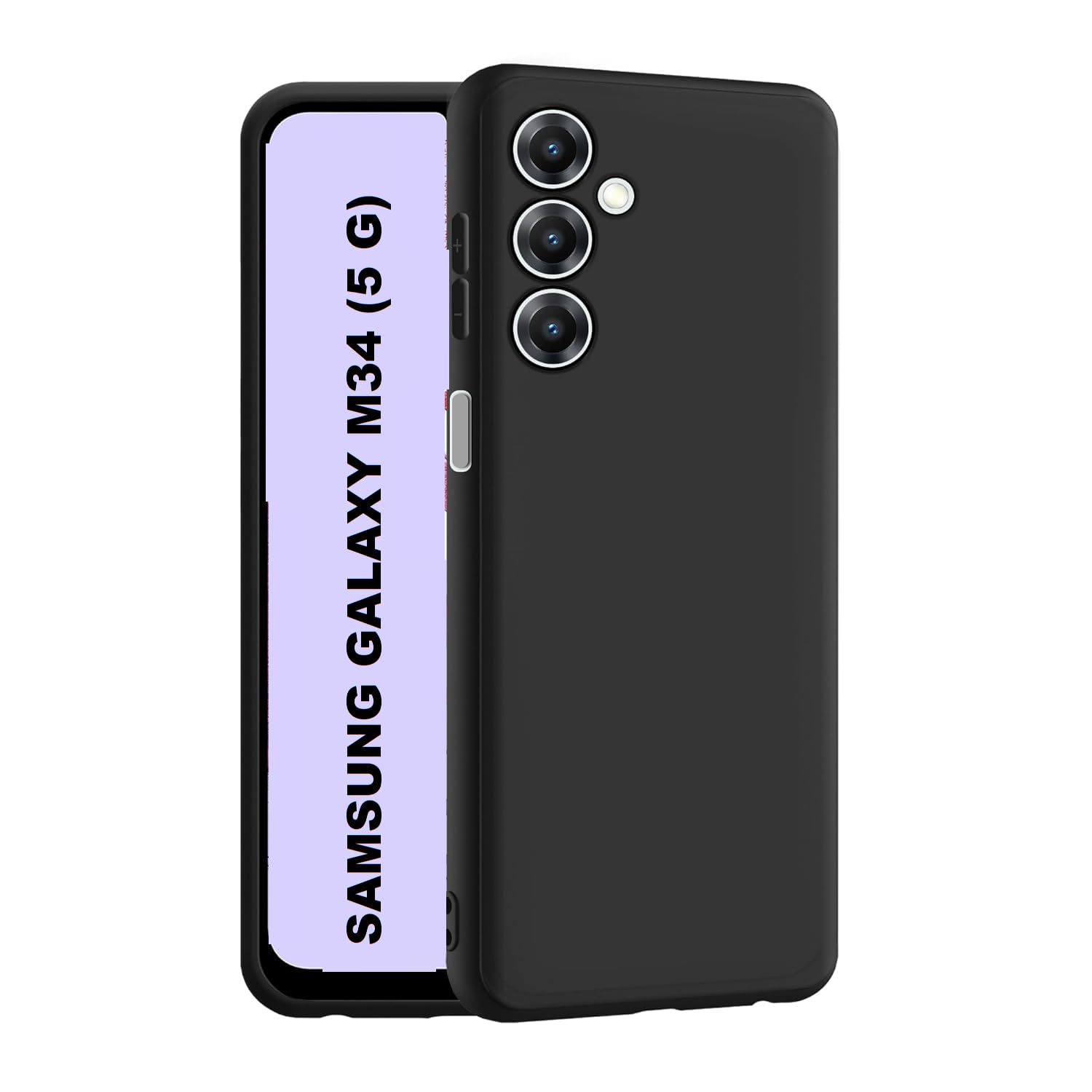 Samsung Galaxy M34 (5G) Soft Silicone Back Case Cover Camera Protection Shockproof Slim Back Mobile Cover for Samsung Galaxy M34 (5G) (Black) (B0CNQ9X16F) Amazon Price History, Amazon Price Tracker