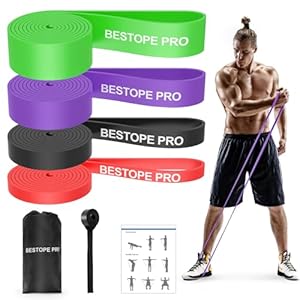 BESTOPE PRO Fitnessbänder mit 4 Widerstandsstufen