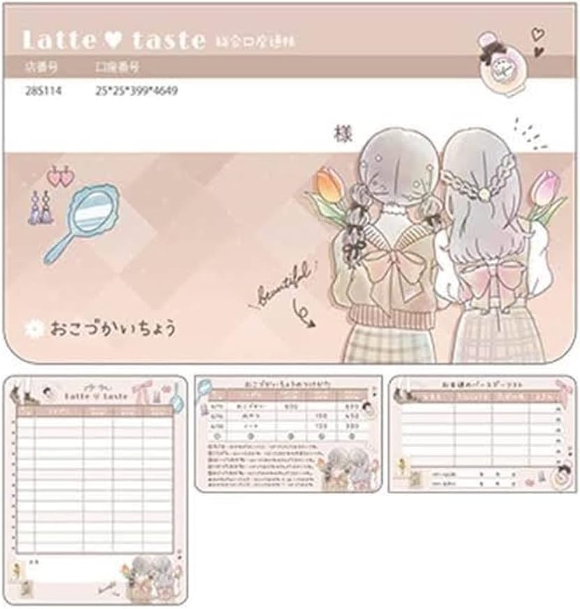 Amazon クラックス 通帳型 おこづかい帳 Latte Taste 家計簿 文房具 オフィス用品