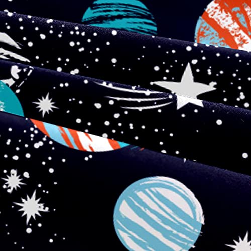 Housse de couette galaxie et 2 taies d'oreiller pour lit double