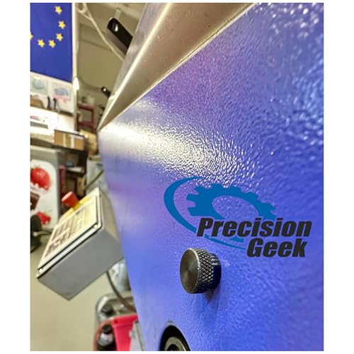 PrecisionGeek – Rändelschrauben M3 x 10 mm aus schwarzem Stahl – 5 Stück – Ansatzschrauben mit flachem Kopf – Schwarzoxid –