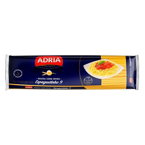 Adria Massa C/Ovos Espaguetinho 9 500G