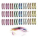 48 Rouleaux Serpentins Papier Multicolore 480m Total - Cotillons Carnaval et Confettis Décoration pour Anniversaire Mariage Fête - Kit Accessoire Serpentin Coloré pour Ambiance Festive Inoubliable