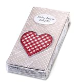Papiertaschentücher, 10er-Pack, 4-lagig (Herz)