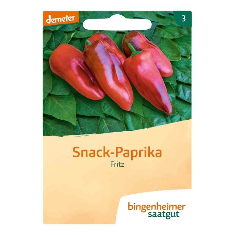 Snack-paprika Fritz Bingenheimer Saatgut : finis les semis ratés de poivrons doux