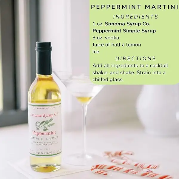 Sonoma Syrup Co. Peppermint Infused Simple Syrup 12.7 fl oz | for Coffee, Cocktails, and Cooking | Hand Crafted in the USA 5