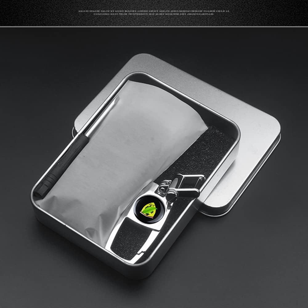 Car Remote Key Case for Ferrari ST90/812/F8/458/488 Shell Holder Car Key Fob Protector Cover with Key Chain Emblem Accessories,Black Yellow
