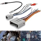 Bedalio Radio Wiring w/Antenna Adapter RCA Input Replacement for Ford 2006-2012, Lincoln 2006-2010, Mercury 2006-2009 Aftermarket Stereo Install Wire Cable Harness with RCA Adapter Plug