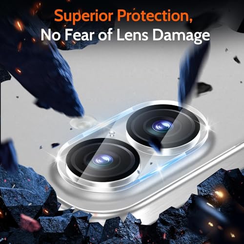 Image of Camera Lens Protector Compatible with iPhone 16 (Pack of 3) | 9H Tempered Glass Camera Lens Guard | Scratch Resistant | HD Clear | Anti-Fingerprint | Easy Installation | Bubble Free