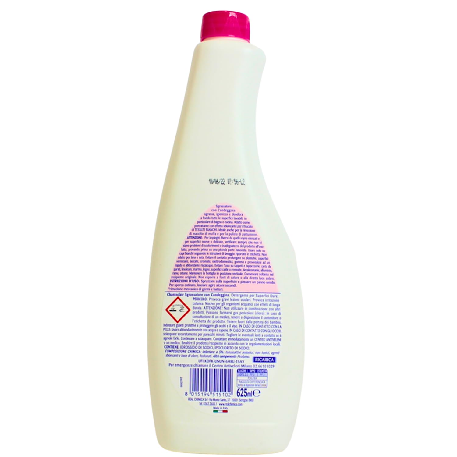 Ricarica Sgrassatore con Candeggina Profumo Classico – 600 ml – Pulizia Potente e Freschezza kit con Spugna Brandizzata SPESA & RISPARMIO Inclusa – Variazioni 4/8/12 Pezzi (12)
