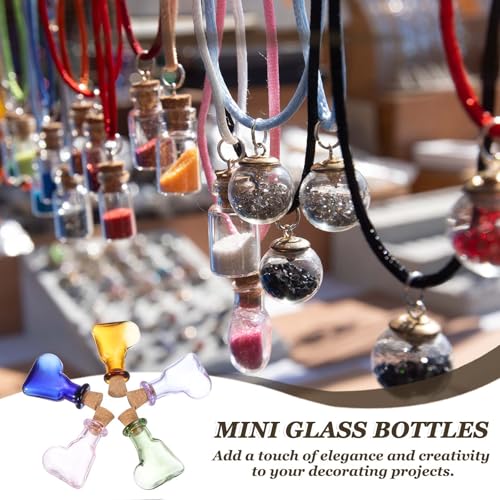 Bouchons en liège et fioles en verre pour ranger vos petits objets
