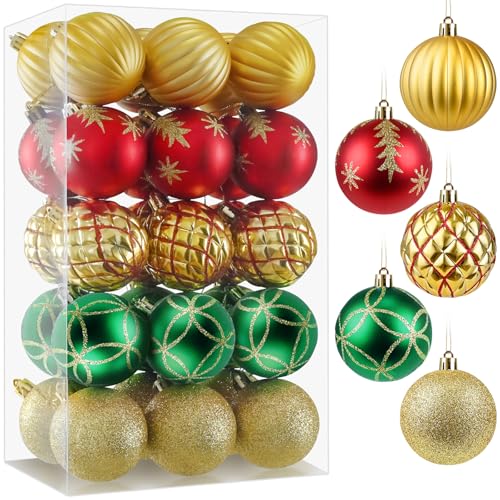 Boules de décoration de Noël classiques et durables accessoires haut de gamme pailletés