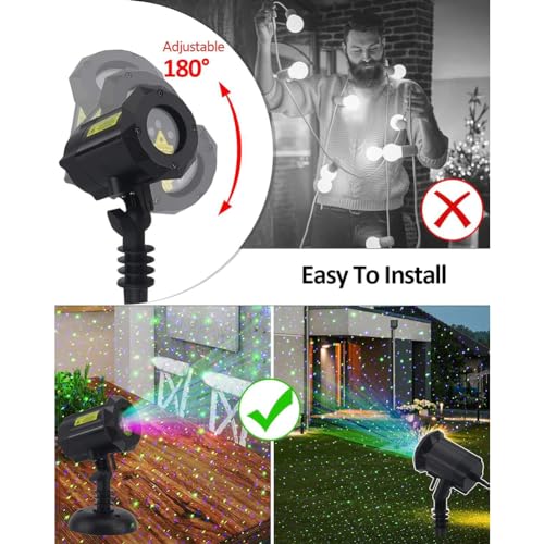 Lumière de luciole mobile LED extérieur projecteur étanche avec télécommande sans fil - 4