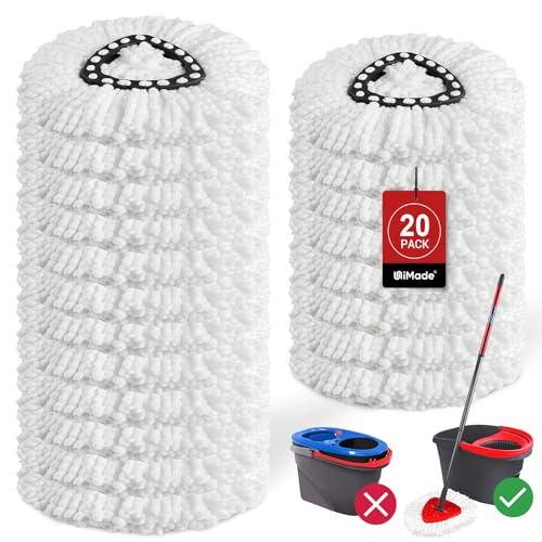 Mop Heads Replacements for O-Cedar EasyWring Spin System (20 pack)