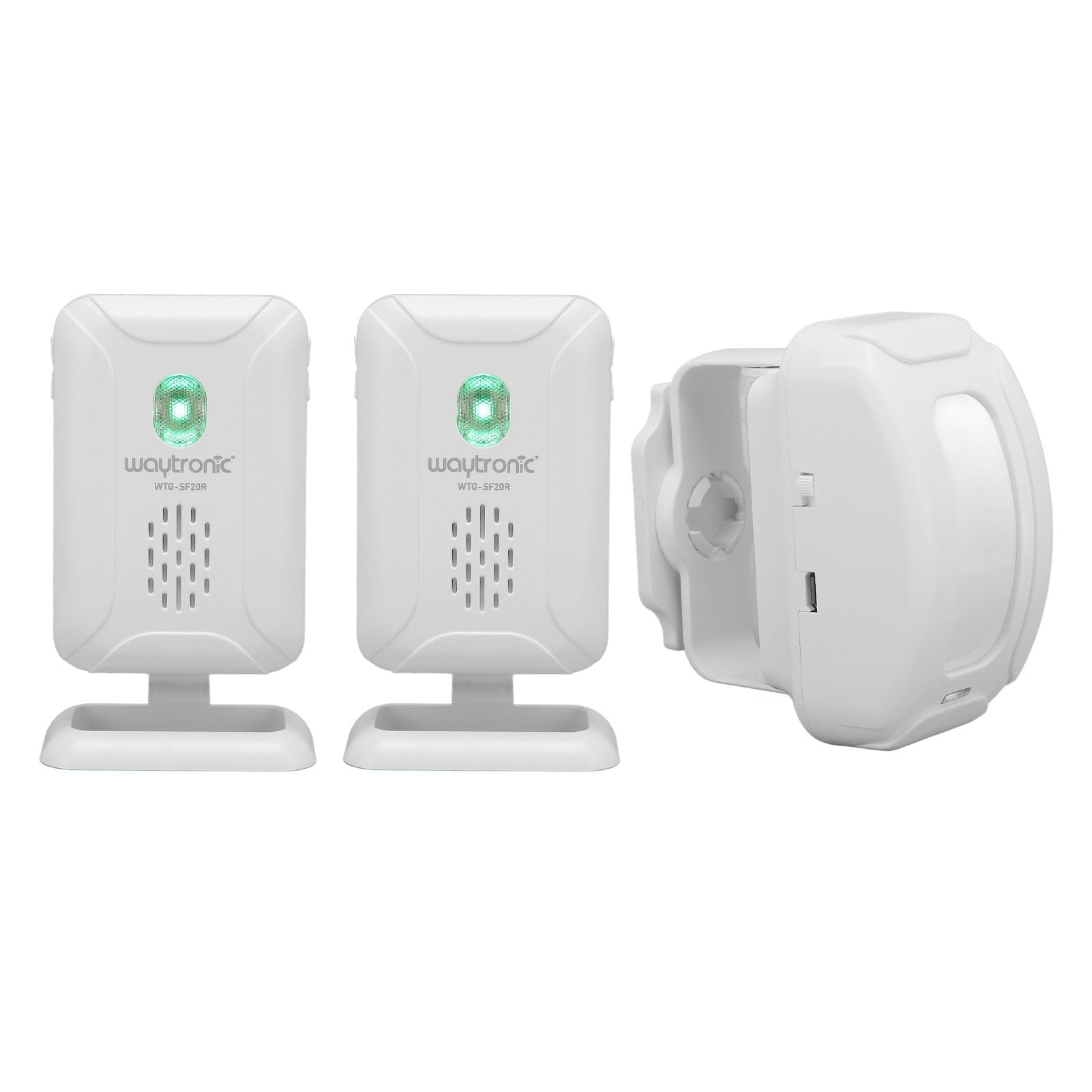 Timbre con Sensor de Movimiento, 2 Receptores, Tienda, Tienda, Oficina, Hogar, Entrada de la Puerta Delantera, Timbre de Bienvenida, Alarma con Detector de Movimiento,